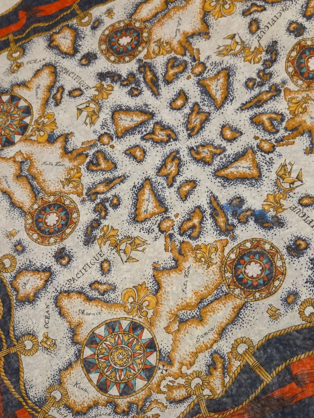Nautical Themed Chiffon Scarf